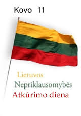 Kvietimas švęsti Lietuvos Nepriklausomybės atkūrimo dieną